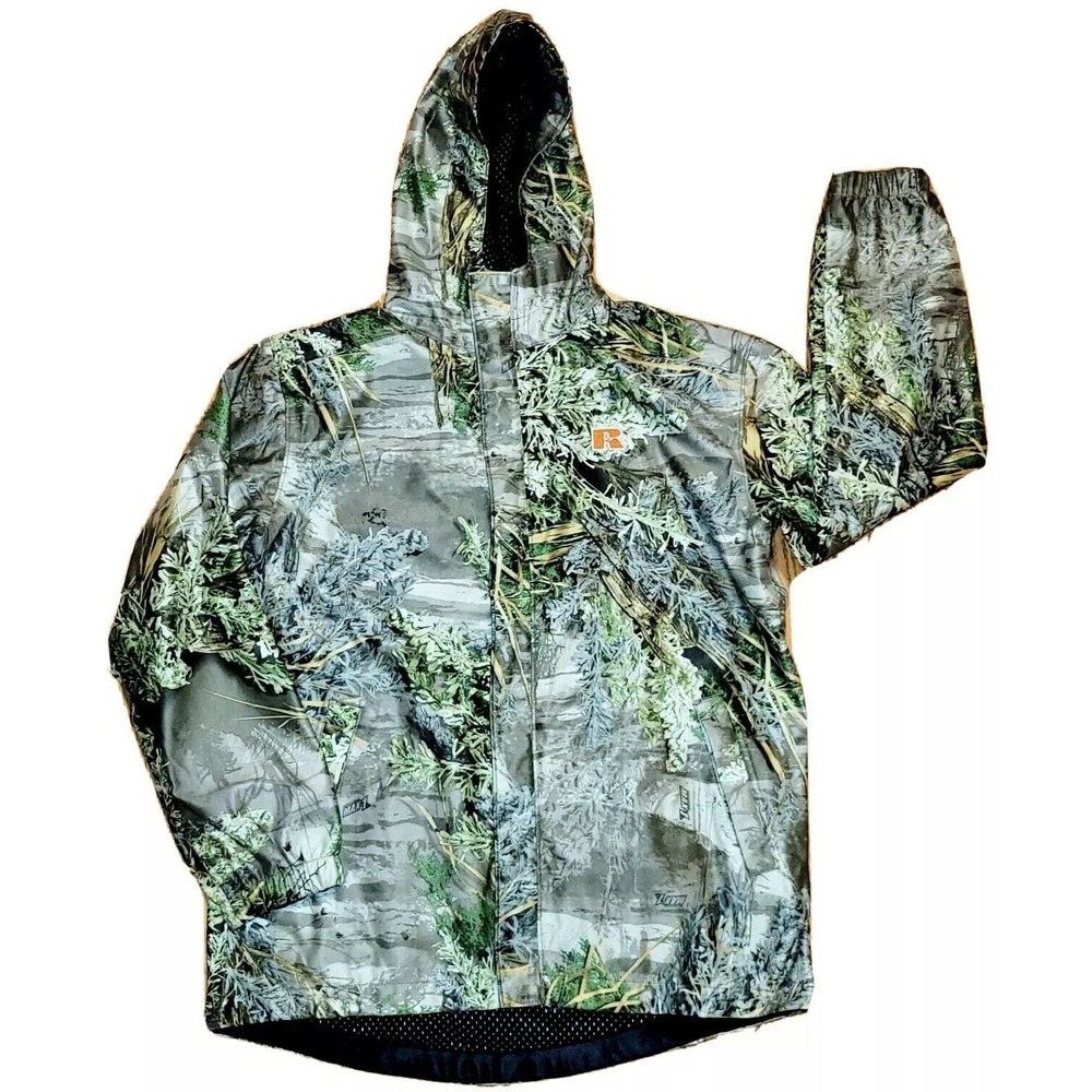 VTG Russell Outdoors Camo Jacket Youth XL 18-20, Mesh Lining, Max-1, RHYJ 7232